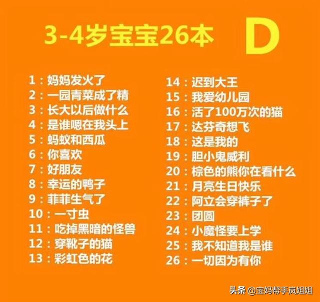 适合2-3岁儿童的绘本有哪些？